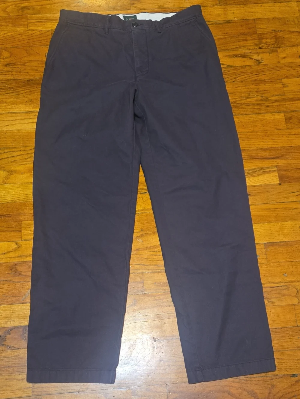 J Crew Oarsman Classic Chino Pants Men 34x34 (32) Dusty Wine Purple Twill Casual